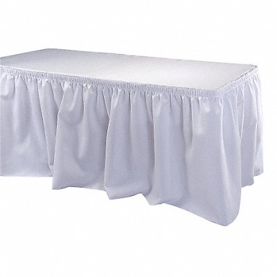 Table Skirt 17 1/2 ft L White