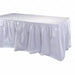 Table Skirt 21 1/2 ft L White