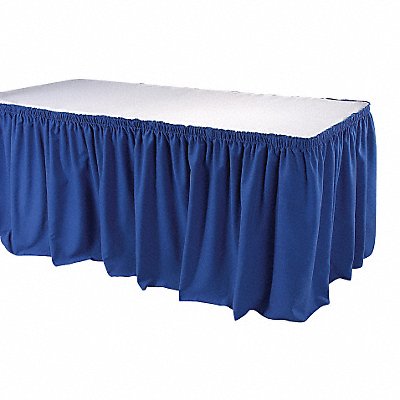 Table Skirt 21 1/2 ft L Royal Blue