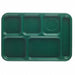 Compartment Tray 14 1/2 in L Green