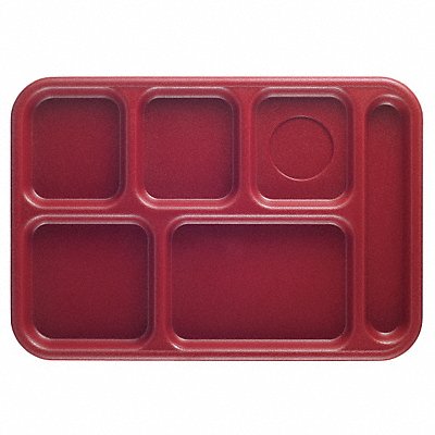 Compartment Tray 14 1/2 in L Red