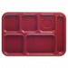 Compartment Tray 14 1/2 in L Red