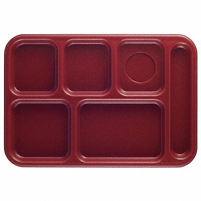 Compartment Tray 14 1/2 in L Red