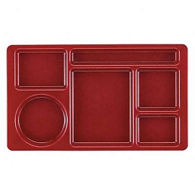 Compartment Tray 15 in L Cranberry