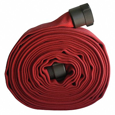 Fire Hose 100 ft Red Polyester