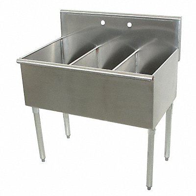 Scullery Sink Rect 36inx21inx14in