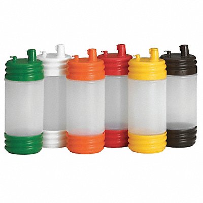 Container w/Pourer 3.5 Dia Plastic PK12