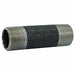 Black Pipe Nipple Threaded 1x8 In