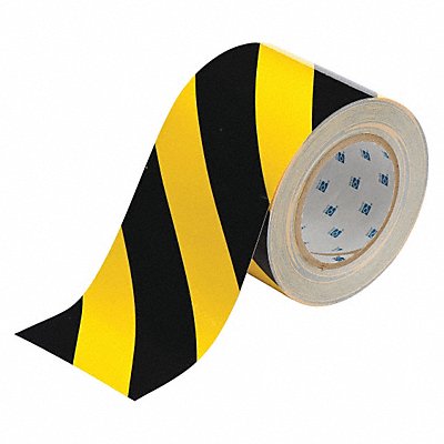 G5688 Floor Tape Black/Yellow 4 inx100 ft Roll