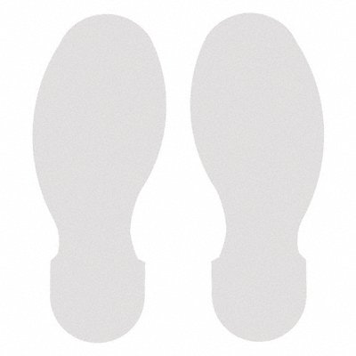 G5695 Floor Tape White 3.5 inx10 in Foot PK10