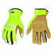Glove Cut resistant lime Hybrid XL PR