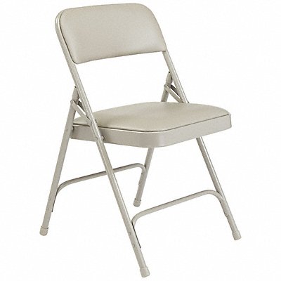 Folding Chair Vinyl Gray PK4