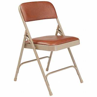 Folding Chair Vinyl Brown PK4