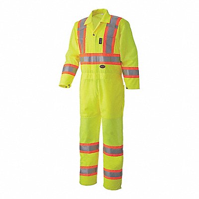 Traffic Coverall Hi-Vis Yw Polyester L