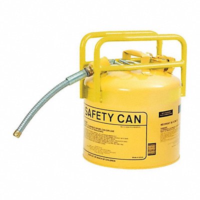 Type II Safety Can Yellow 5 gal Cap.