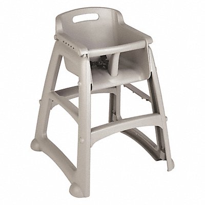 Stackable High Chair w/Strap Platinum