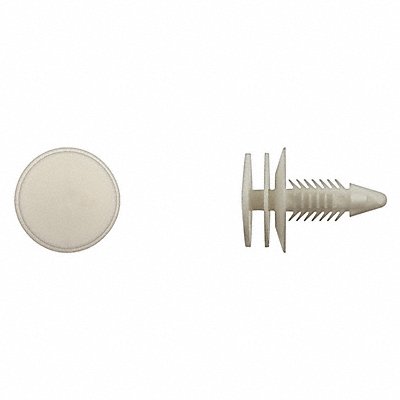 Wht Nyln Door Panel Ret 7mm Hole Size 21