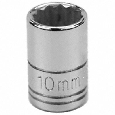 Socket Steel Chrome 10 mm