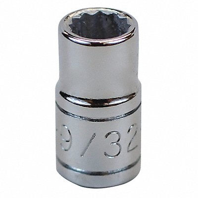 Socket Steel Chrome 9/32 in