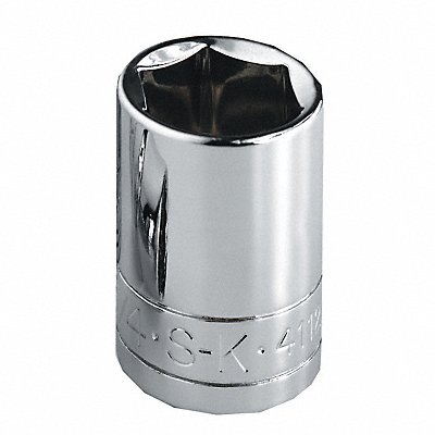 Socket Steel Chrome 7/16 in