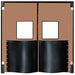 G4692 Swinging Door 9 x 8 ft Medium Brown PR