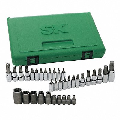 Socket Bit Set Steel  DrSz 1/4 in