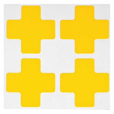 G5702 Floor Tape Yellow 2 inx5 in Cross PK20