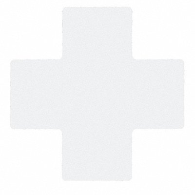 Floor Tape White 4 inx10 in Cross PK20