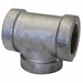 Tee Malleable Iron 1/4 in Pipe Size FNPT