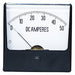 Analog Panel Meter DC Current 0-50 DC A