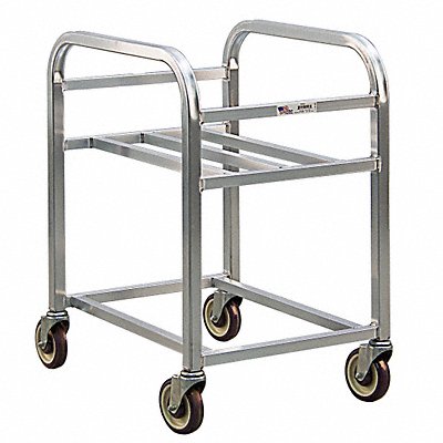 Bin Cart 26 1/2 in W 25 in H Silver