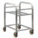 Bin Cart 26 1/2 in W 25 in H Silver