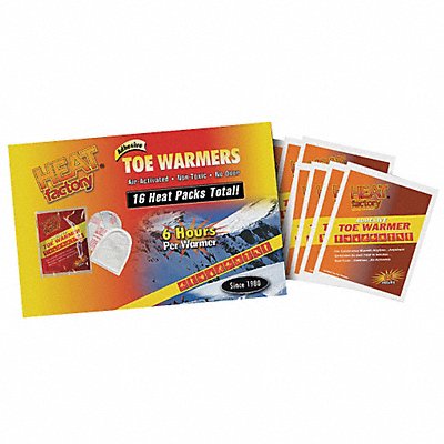 Toe Warmers White PR PK8