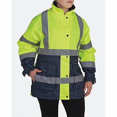 Ladies Jacket Hi-Vis Lrg Ylw/Nvy