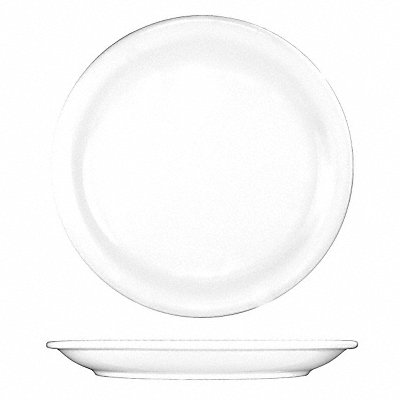 Plate 6 1/2 Dia European White PK36