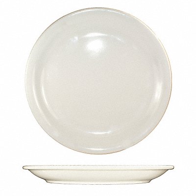 Plate 10 1/2 Dia American White PK12