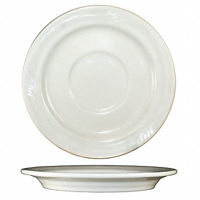 Saucer 5 3/8 Dia American White PK36