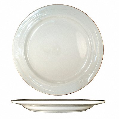 Plate 10 1/4 Dia American White PK12