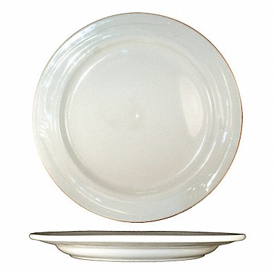 Plate 11 1/4 Dia American White PK12