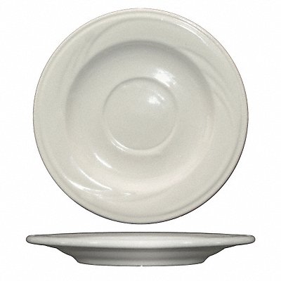 Saucer 5 3/4 Dia American White PK36