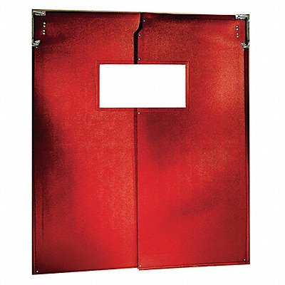 Flexible Swinging Dr 8x7 ft Red PVC PR