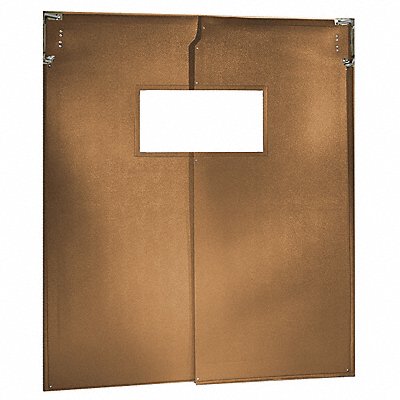 G2994 Swinging Dr 7x6 ft Medium Brown PVC PR