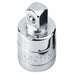 Skt Adptr Steel Chrome 3/8 in 1/2 in