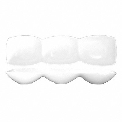 Triple Oval Bowl 24.5oz White PK12