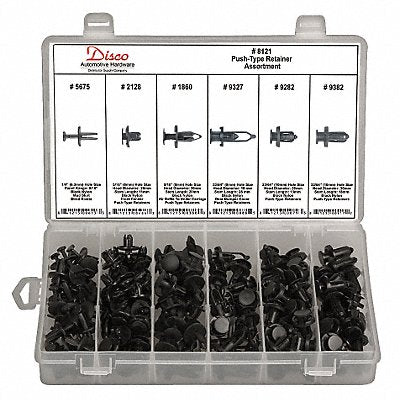 Nylon Push Type Retainer Assortment