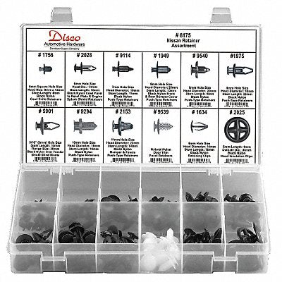 Nissan Retainer Assortment 123 pcs