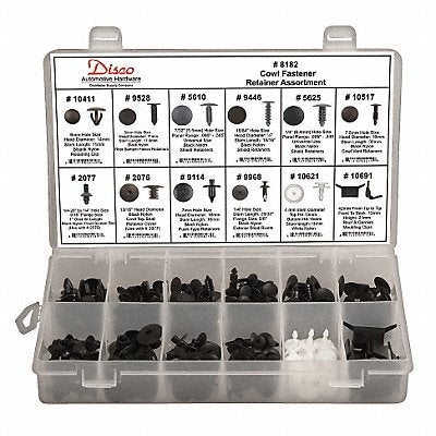 Cowl Fastener Retainer Assortment