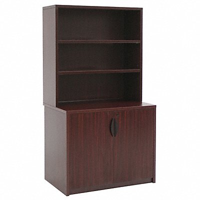 Hutch w/ Storage Cabinet Legacy Mahogany