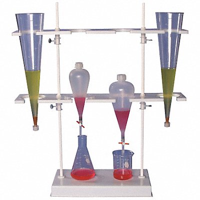 Imhoff cone a separation funnel rack