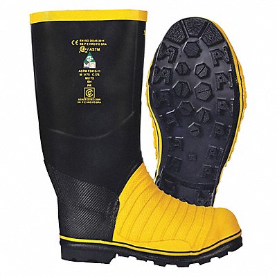 E4402 Rubber Boot Unisex 12 Knee Black PR